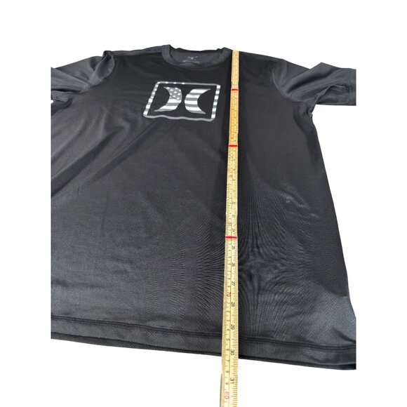 Hurley Mens Performance Black T-Shirt Size XL With UPF 50+ Protection - Picture 10 of 10
